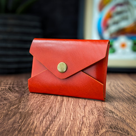 Envelope Wallet/Business Card Holder (Tiger Orange)