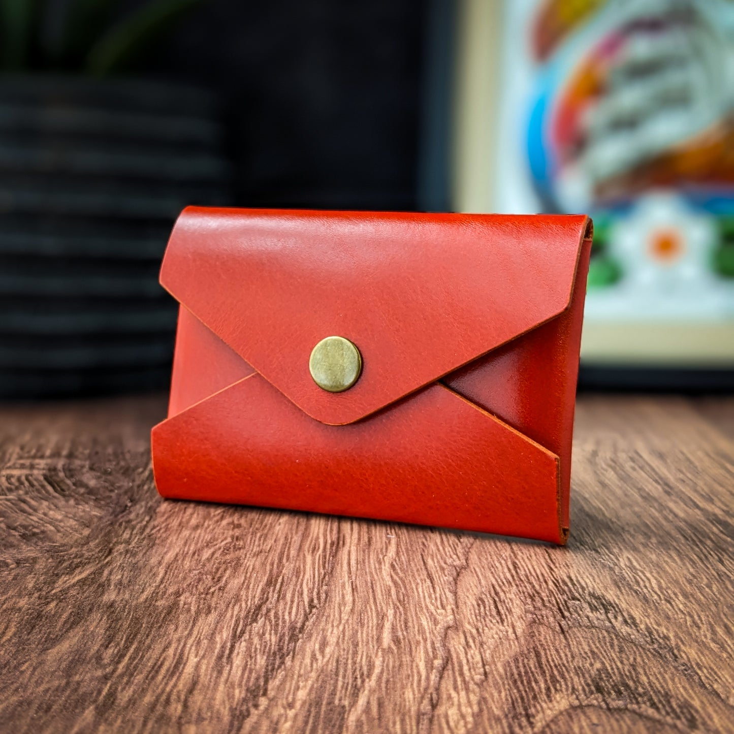 Envelope Wallet/Business Card Holder (Tiger Orange)