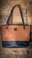 Two-tone English Tan Emma Tote
