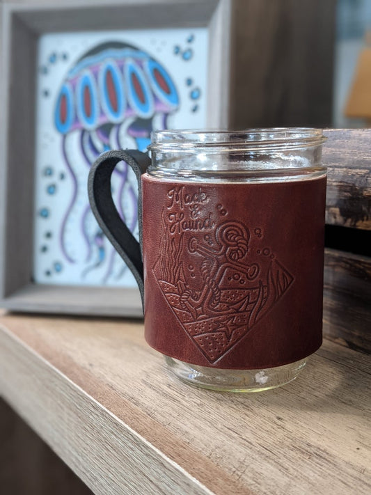 Leather Camp Mug